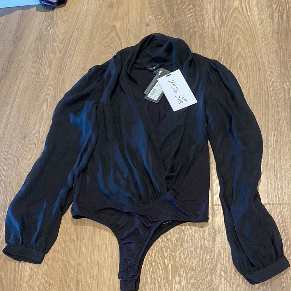 Marciano Daria Silk Bodysuit BNWT